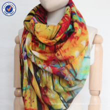 2015 Modern Painting wool scarf digital shawl SWW841 handmade plain color wool scarf wholesale